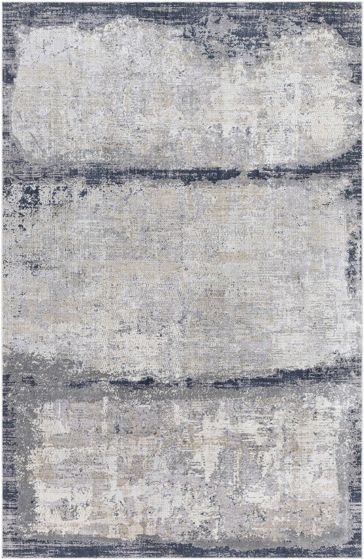 Rainworth Modern Abstract Design Gray And Charcoal Area Rug - The Rug Decor