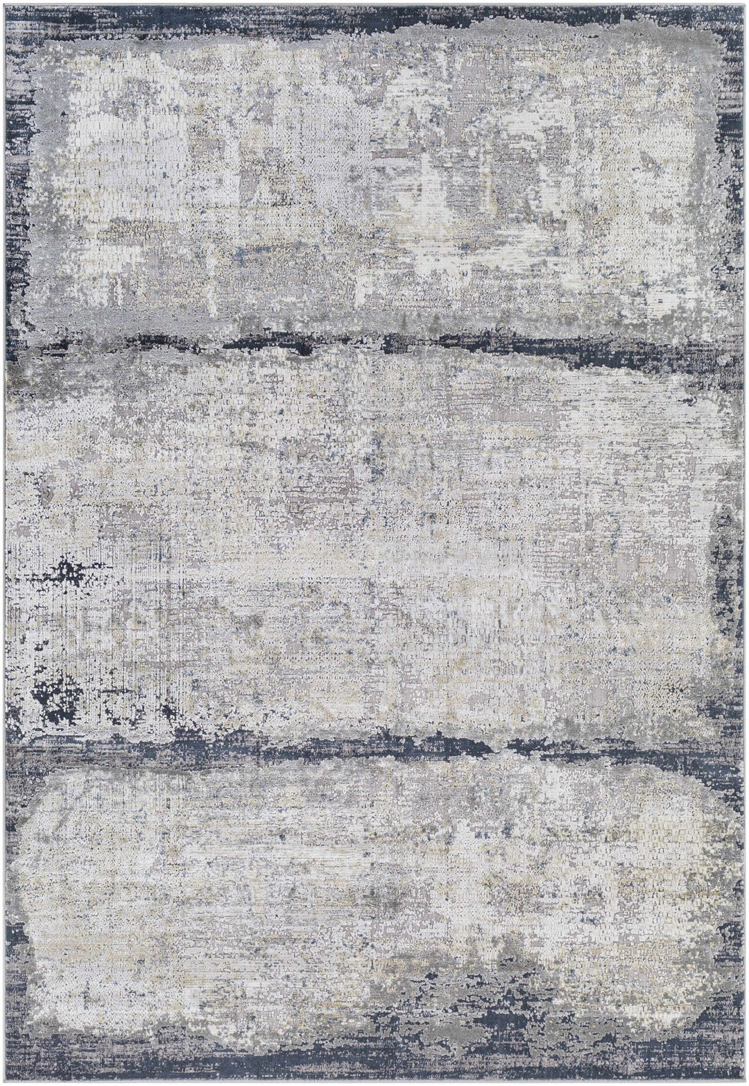 Rainworth Modern Abstract Design Gray And Charcoal Area Rug - The Rug Decor