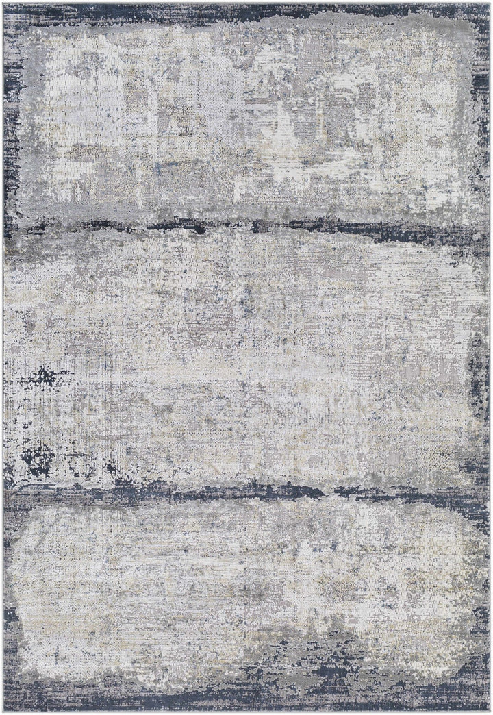 Rainworth Modern Abstract Design Gray And Charcoal Area Rug - The Rug Decor