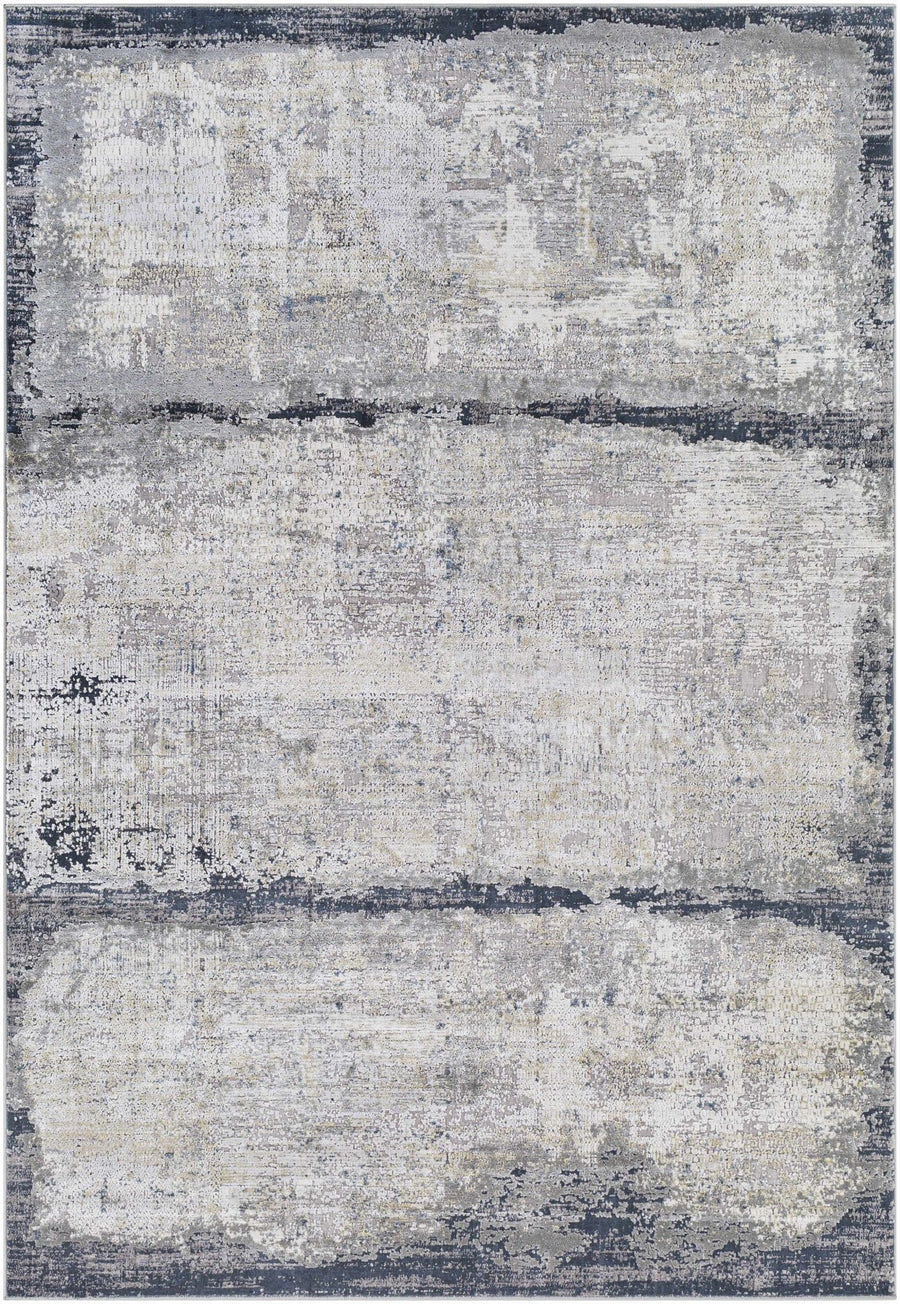 Rainworth Modern Abstract Design Gray And Charcoal Area Rug - The Rug Decor