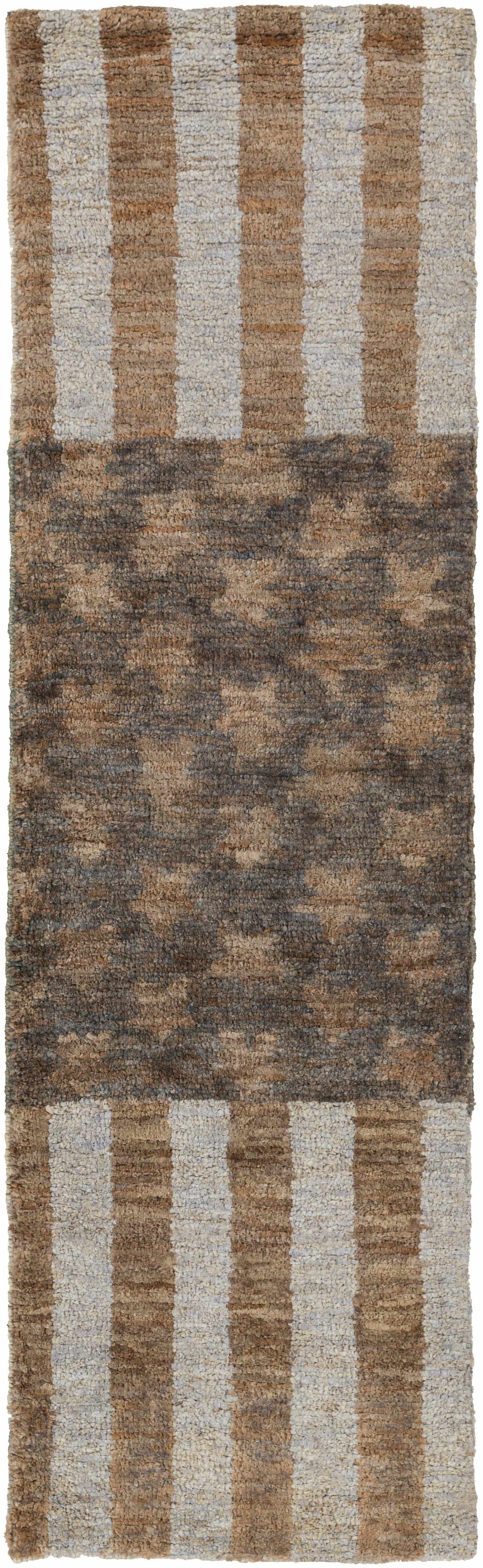 Randleman Brown Modern Style Hand Knotted Area Rug