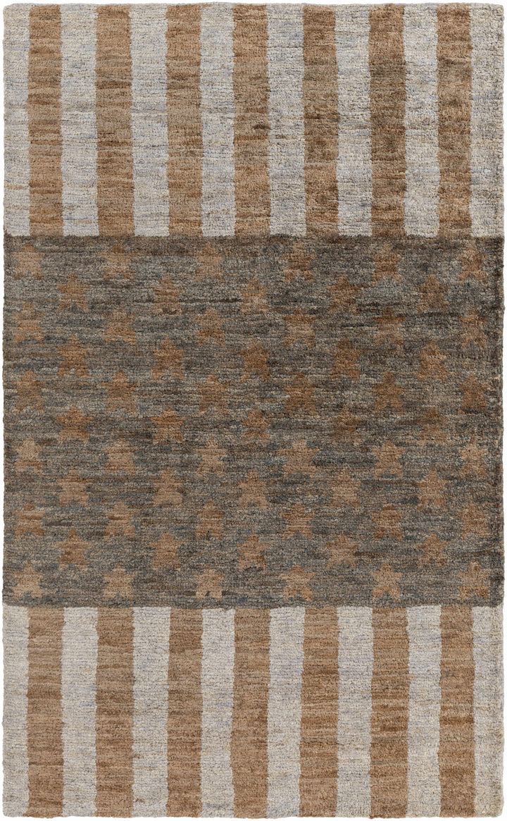 Randleman Brown Modern Style Hand Knotted Area Rug