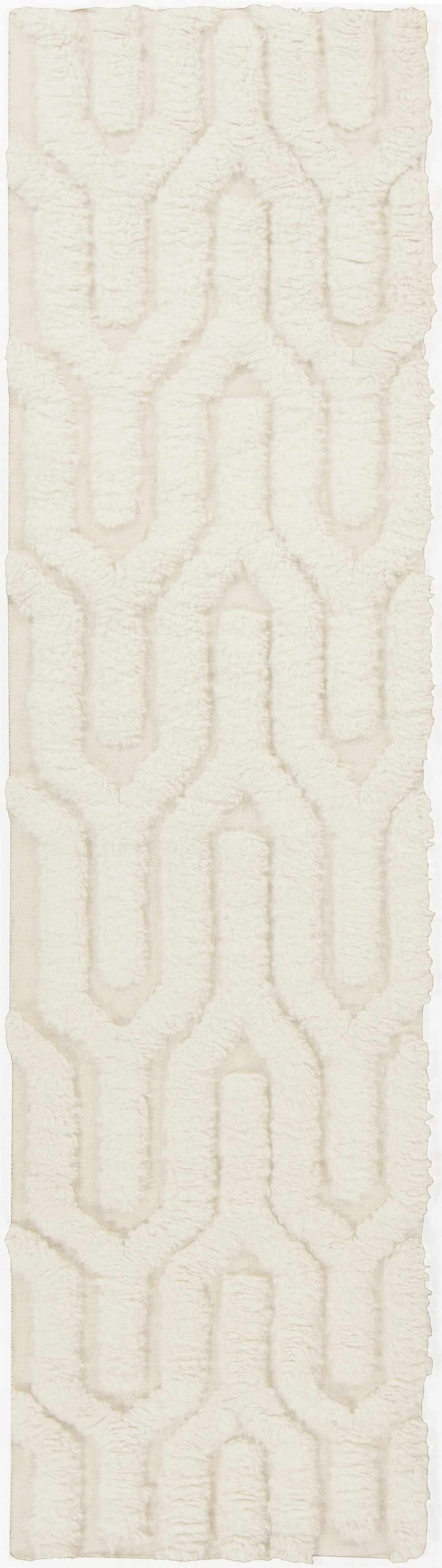 Ransom Contemporary Style Ivory Hand Woven Wool Area Rug