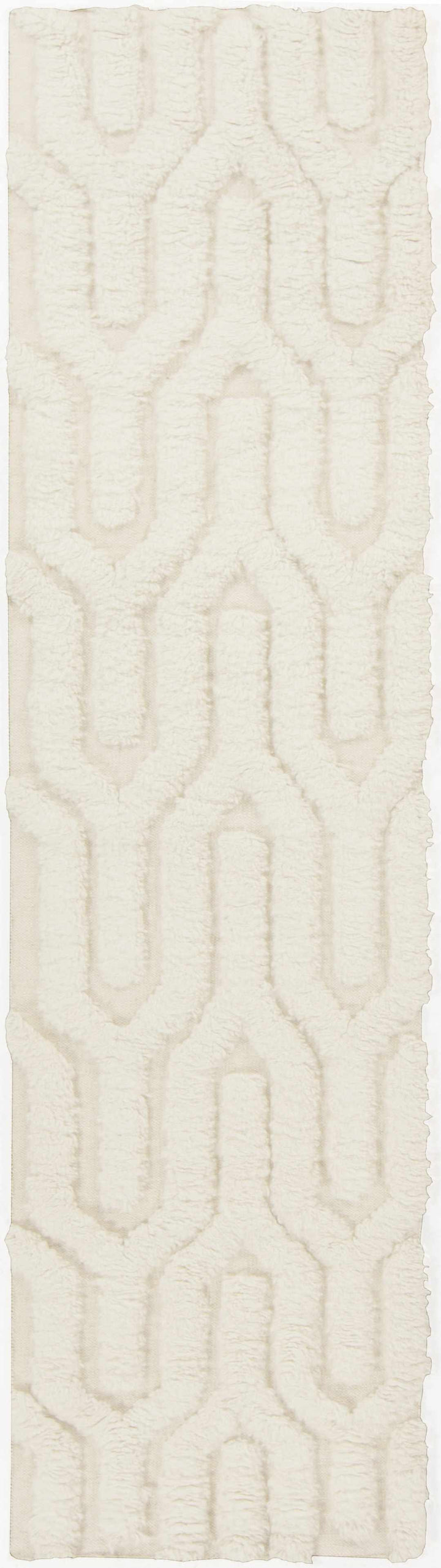Ransom Contemporary Style Ivory Hand Woven Wool Area Rug