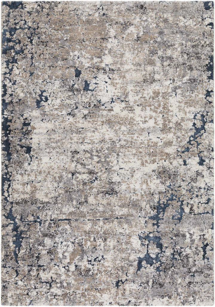 Ratho Gray Modern Abstract Design Area Rug