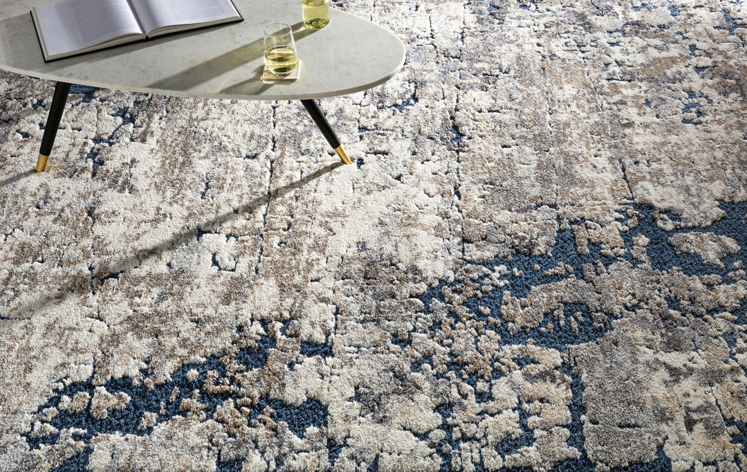 Ratho Gray Modern Abstract Design Area Rug - The Rug Decor