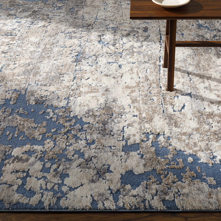 Ratho Gray Modern Abstract Design Area Rug