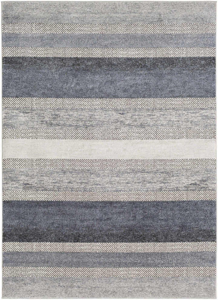 Ravendale Gray And Blue Modern Style Area Rug - The Rug Decor