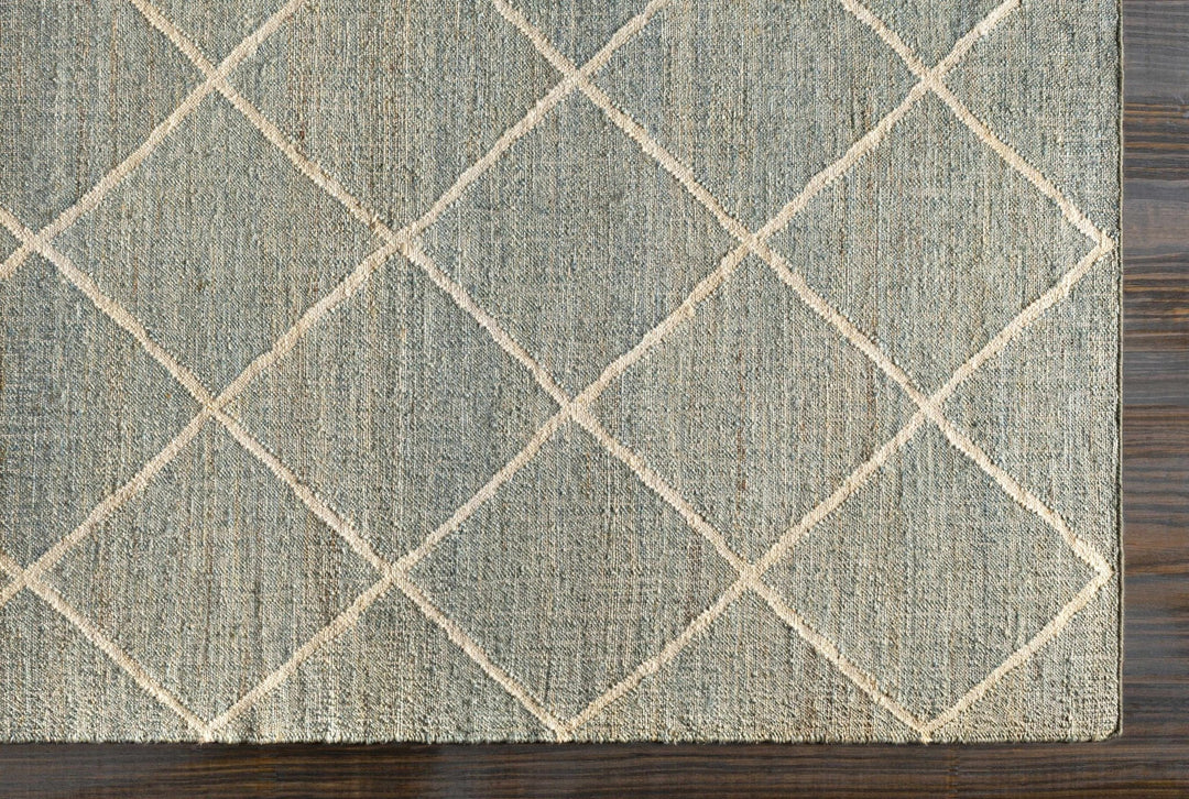 Ravenna Blue And Ivory Modern Geometrical Design Area Rug - The Rug Decor