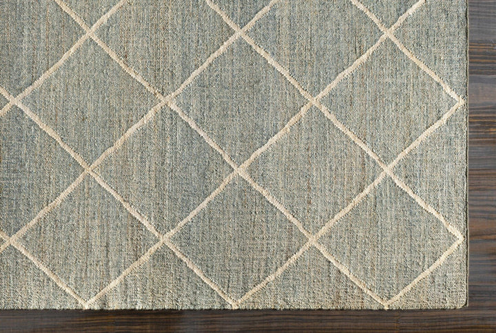 Ravenna Blue And Ivory Modern Geometrical Design Area Rug - The Rug Decor