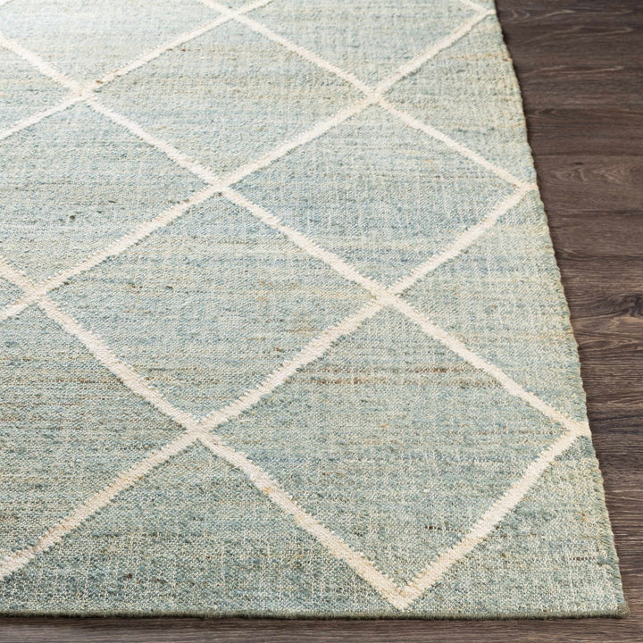 Ravenna Blue And Ivory Modern Geometrical Design Area Rug - The Rug Decor