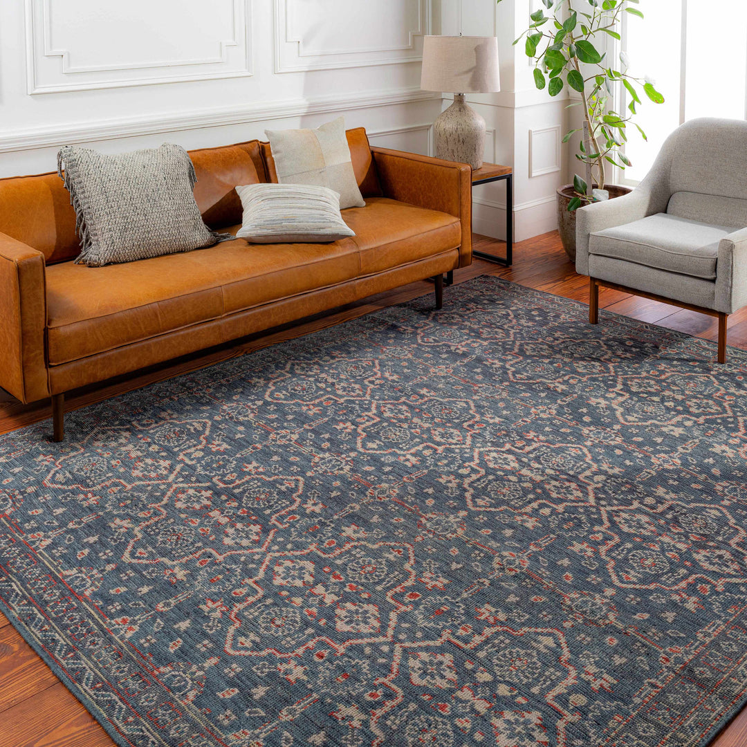 Urbancrest Charcoal And Beige Traditional Style Hand Knotted Area Rug