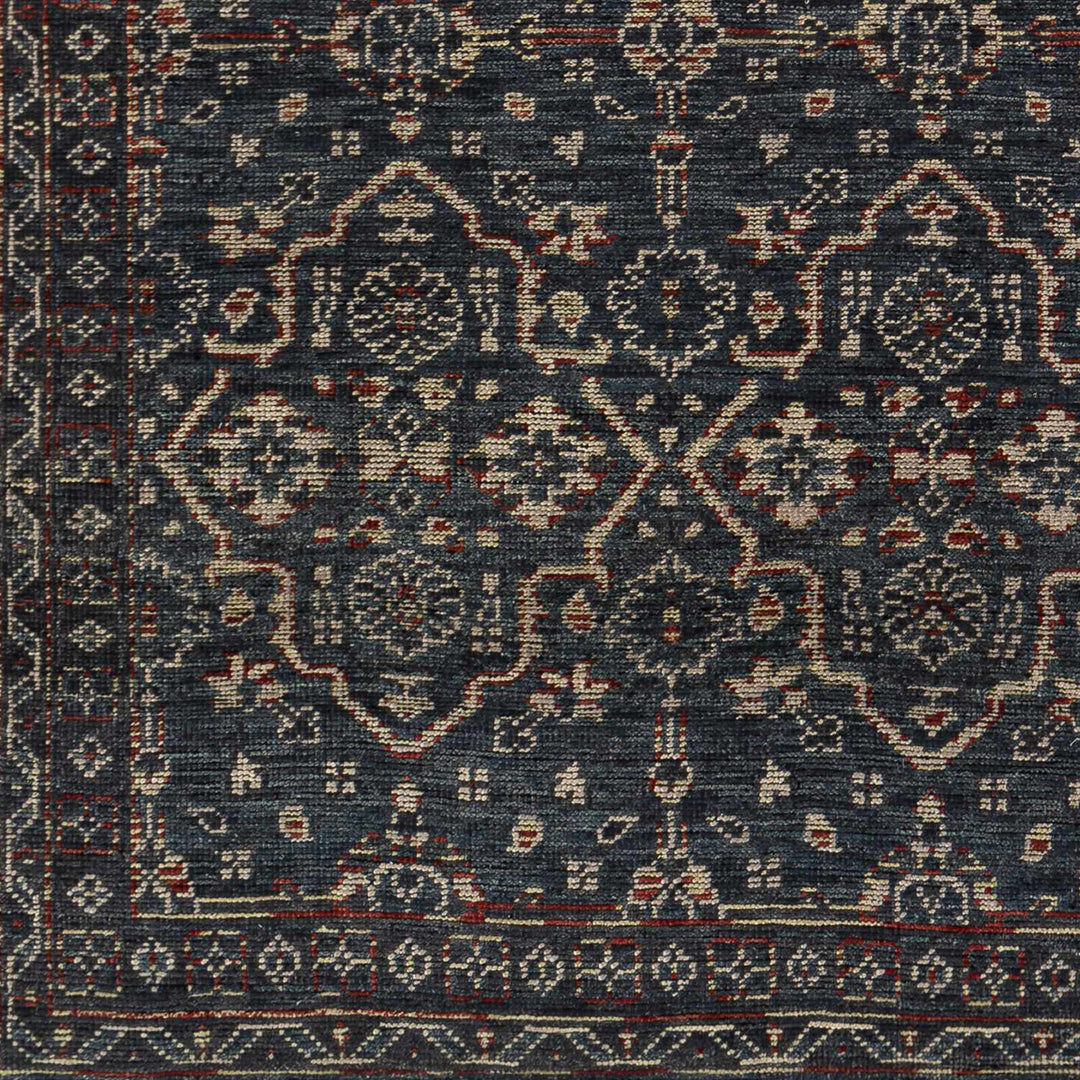 Urbancrest Charcoal And Beige Traditional Style Hand Knotted Area Rug