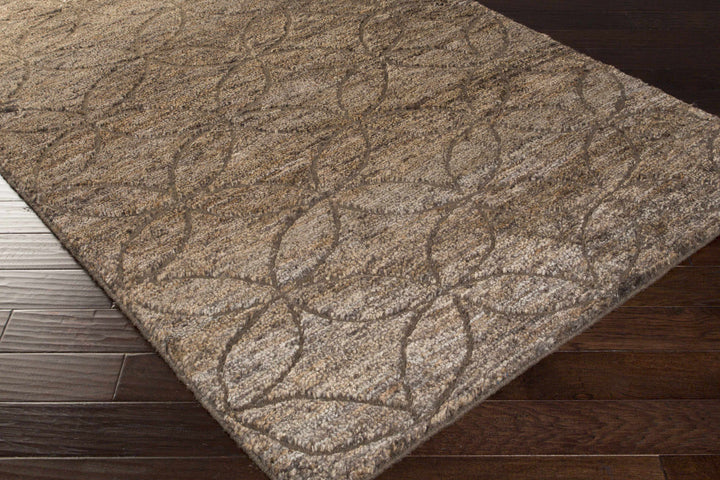 Roberts Modern Style Brown Hand Knotted Area Rug