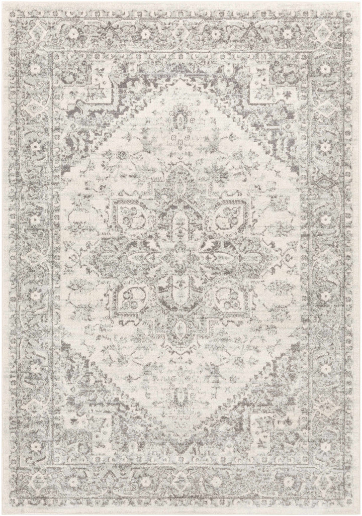 Rockfall Traditional Style Beige And Gray Area Rug