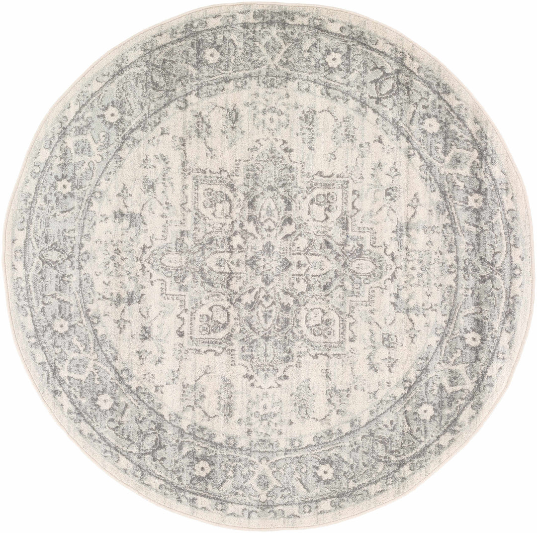 Rockfall Traditional Style Beige And Gray Area Rug