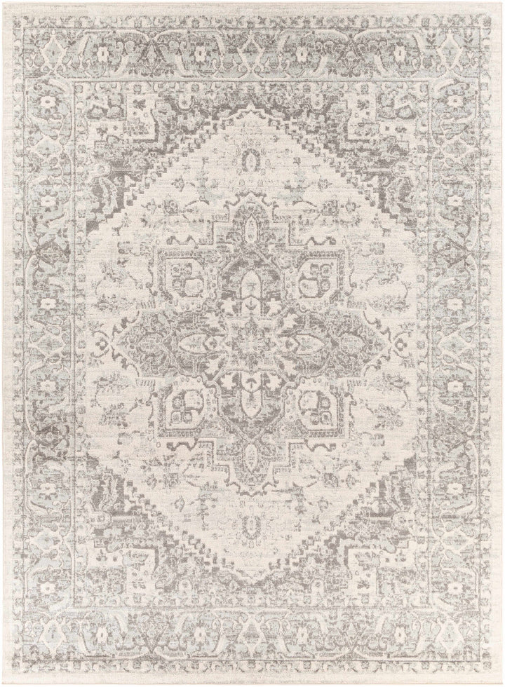 Rockfall Traditional Style Beige And Gray Area Rug