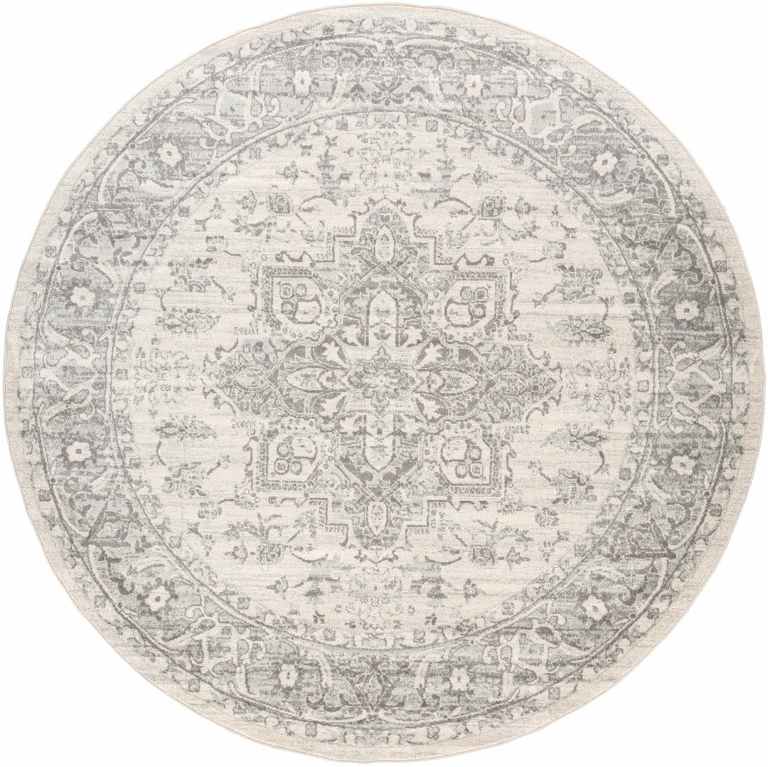 Rockfall Traditional Style Beige And Gray Area Rug