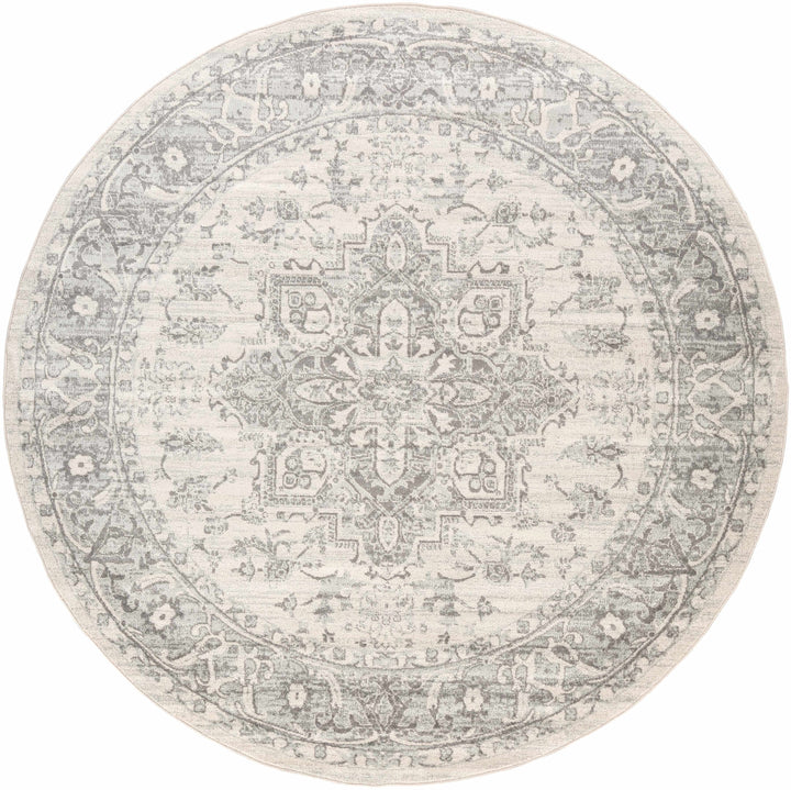 Rockfall Traditional Style Beige And Gray Area Rug