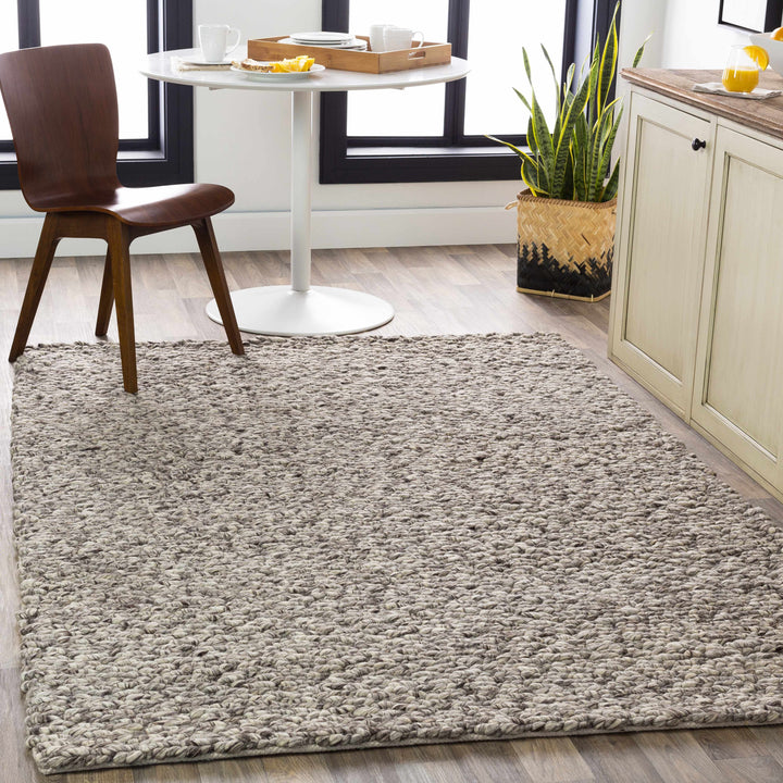 Rockfield Modern Style Taupe Hand Woven Area Rug