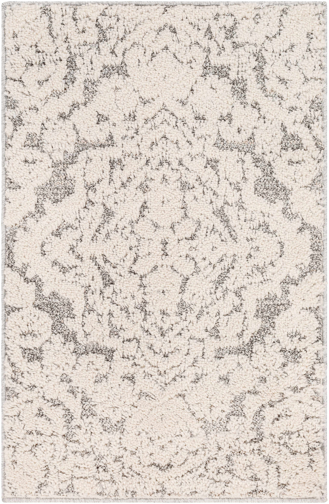 Rockeagle Ivory And Gray Modern Abstract Design Area Rug