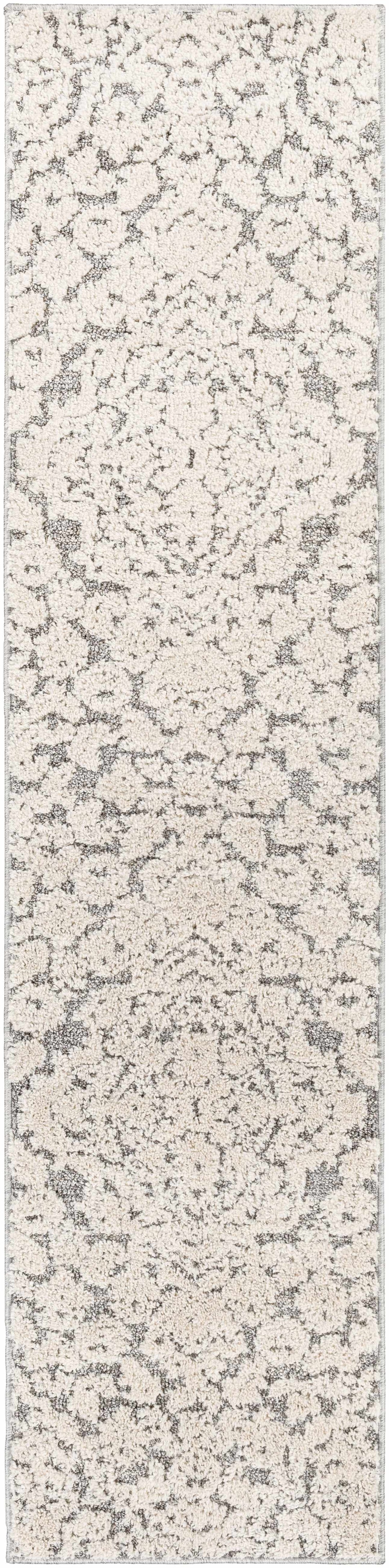 Rockeagle Ivory And Gray Modern Abstract Design Area Rug