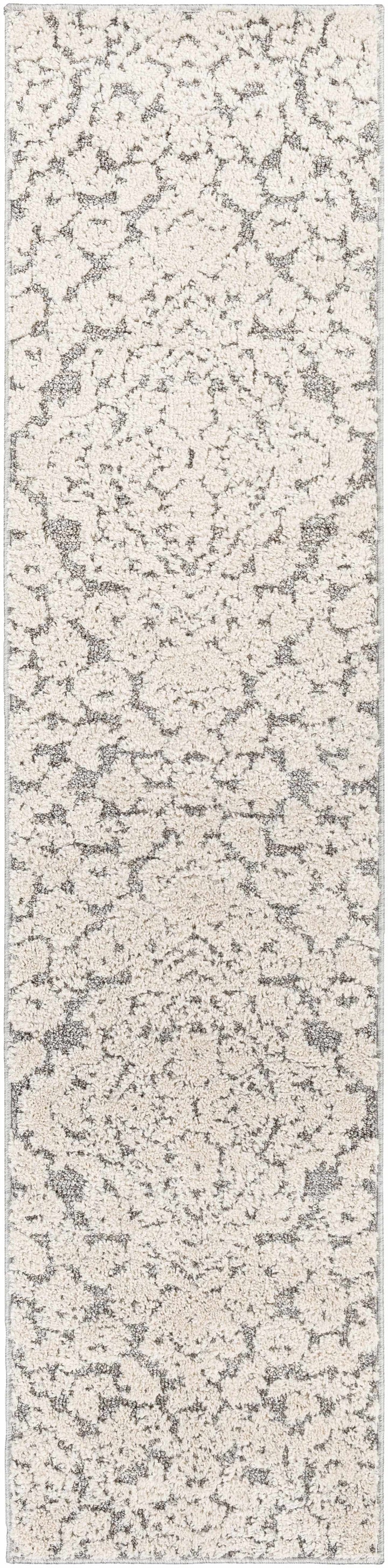 Rockeagle Ivory And Gray Modern Abstract Design Area Rug