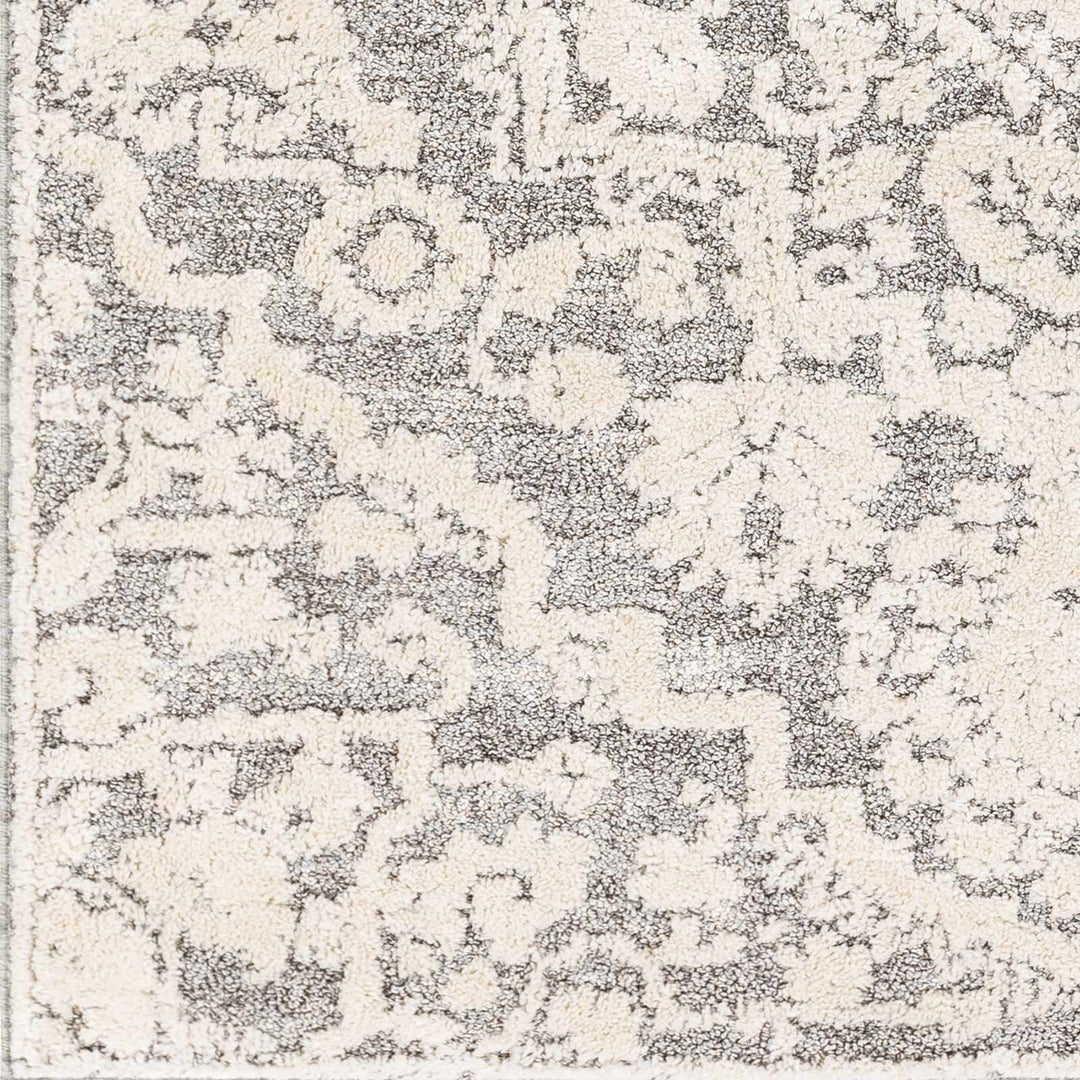 Rockeagle Ivory And Gray Modern Abstract Design Area Rug
