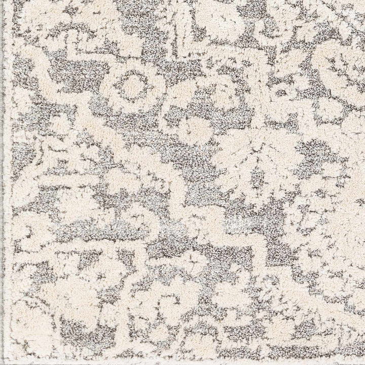 Rockeagle Ivory And Gray Modern Abstract Design Area Rug