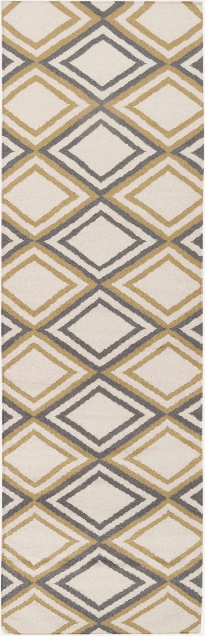 Readstown Geometrical Ivory And Gray Rug - The Rug Decor