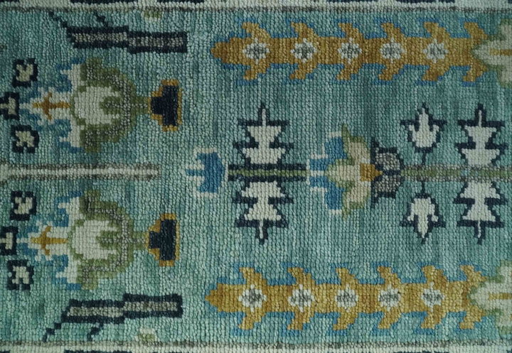 Ready to Ship 2.6x6 Green and Ivory Tree of life Hand Knotted Wool Area Rug - The Rug Decor