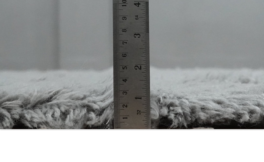 Ready to Ship 3x5 Hand Woven Modern Solid Design Gray Wool Rug - The Rug Decor