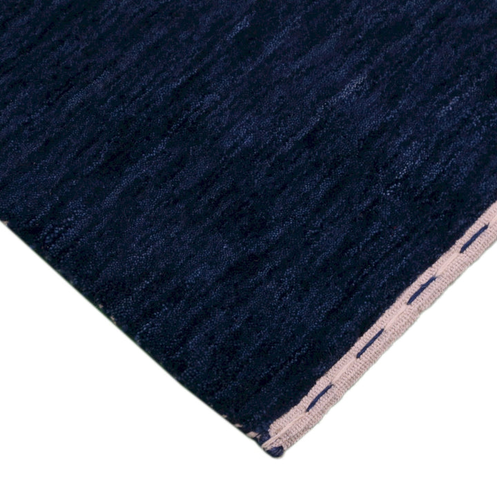 Ready to Ship Blue Tribal Design Design Wool Area Rug - The Rug Decor