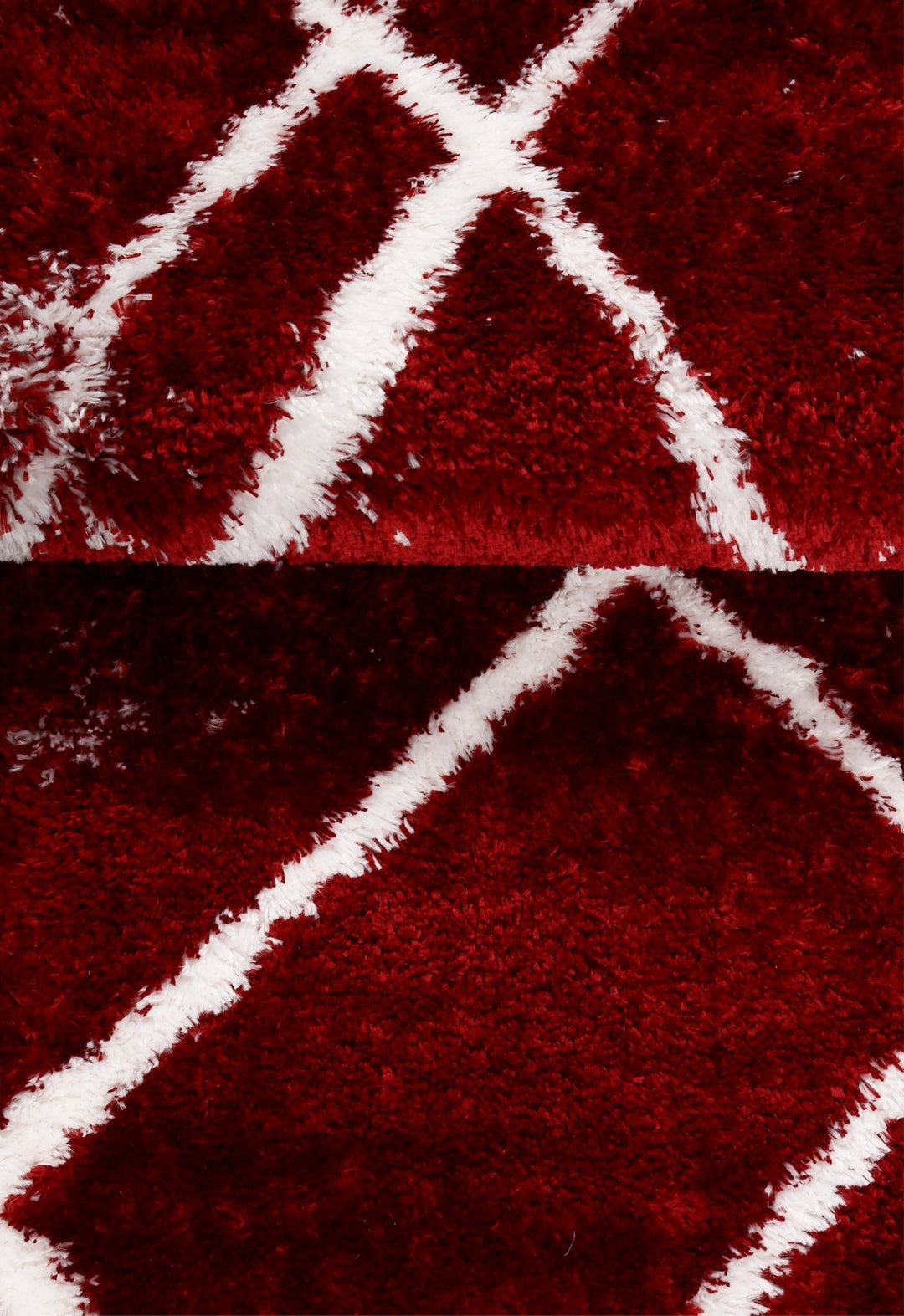Red Modern Geometrical Design 5x7 Area Rug - The Rug Decor