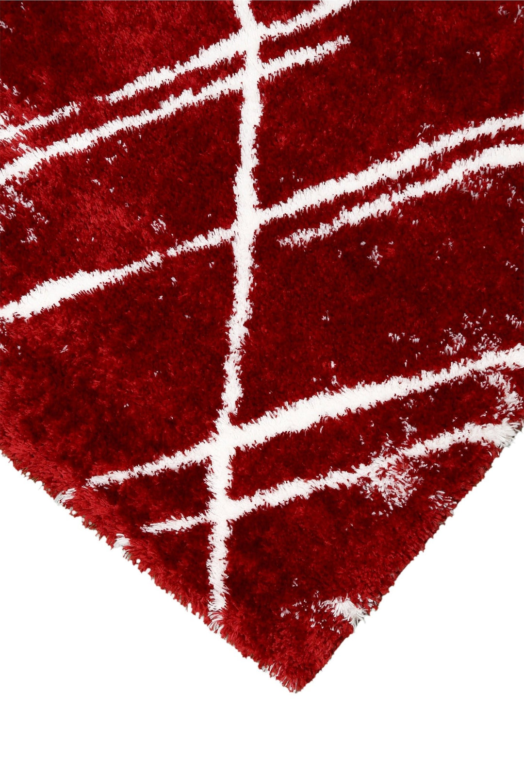 Red Modern Geometrical Design 5x7 Area Rug - The Rug Decor