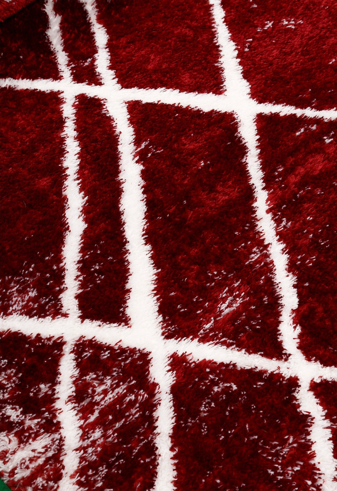 Red Modern Geometrical Design 5x7 Area Rug - The Rug Decor
