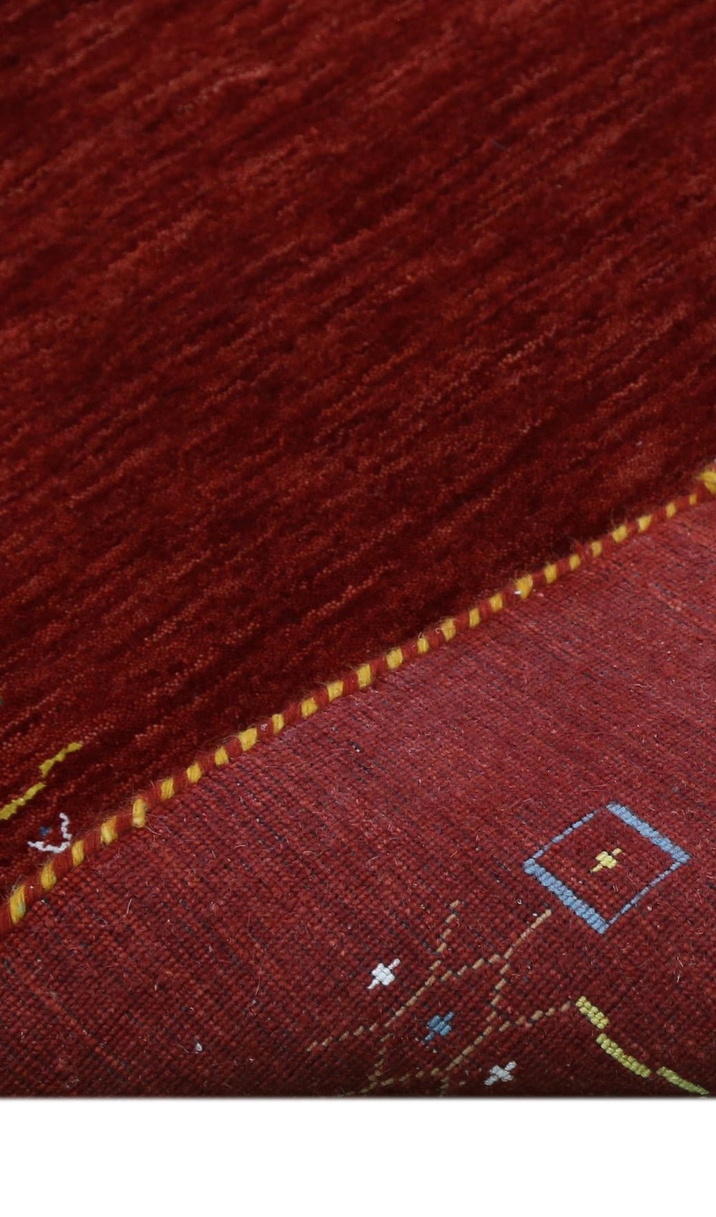 Red Tribal Border Design Hand Loomed Wool Area Rug - The Rug Decor