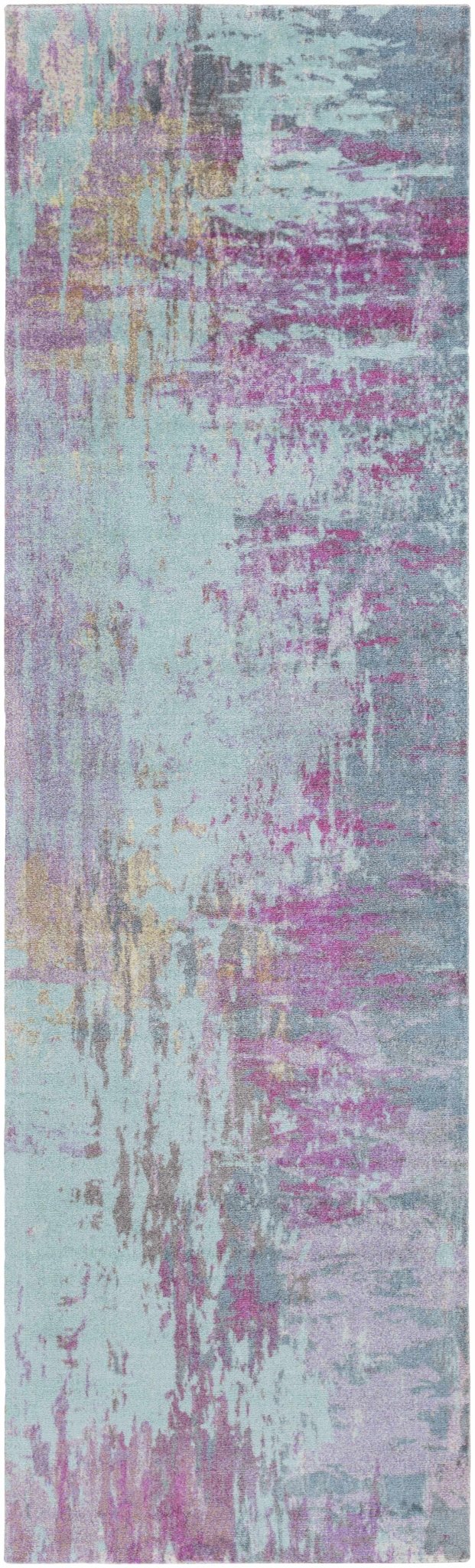 Redland Modern Abstract Design Purple And Teal Area Rug - The Rug Decor