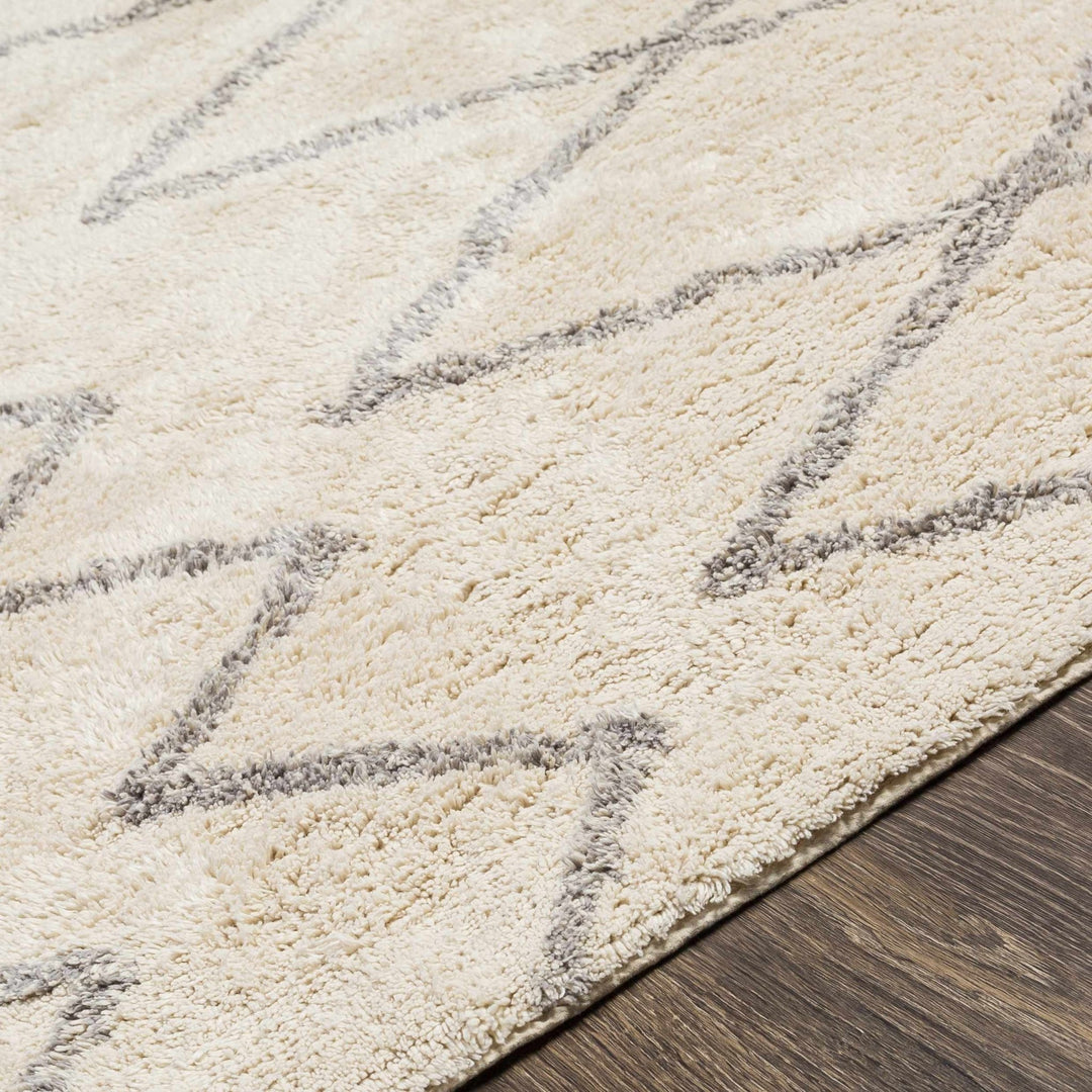 Redlands Modern Geometrical Ivory Hand Woven Area Rug - The Rug Decor