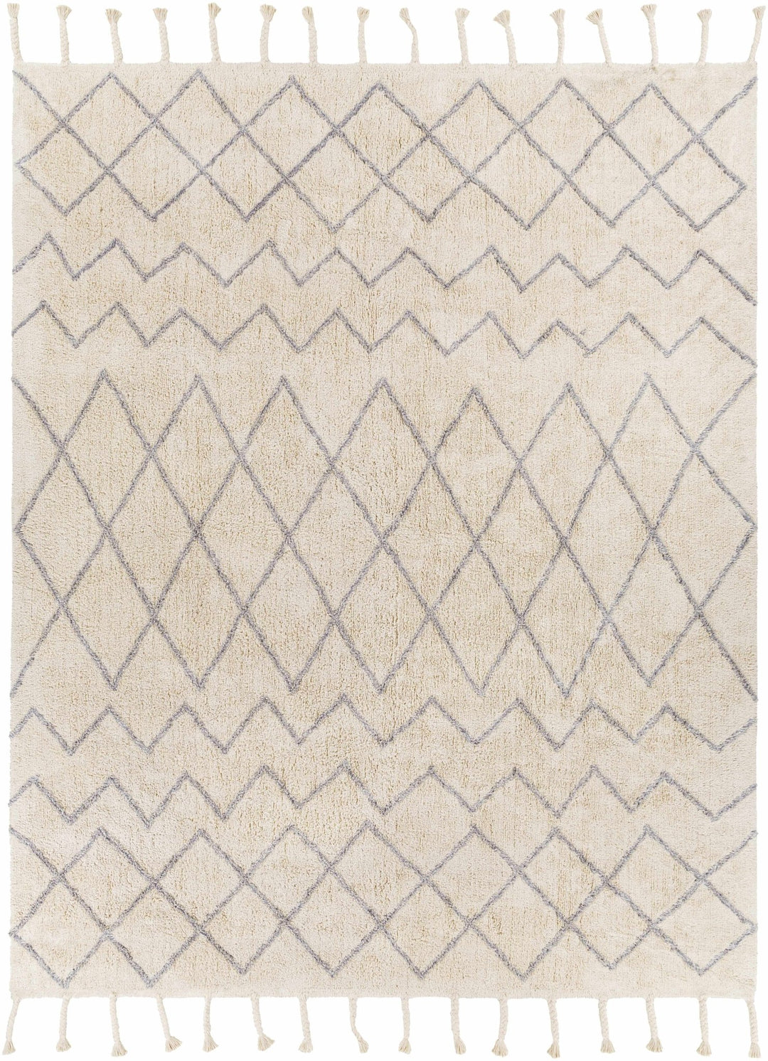 Redlands Modern Geometrical Ivory Hand Woven Area Rug - The Rug Decor