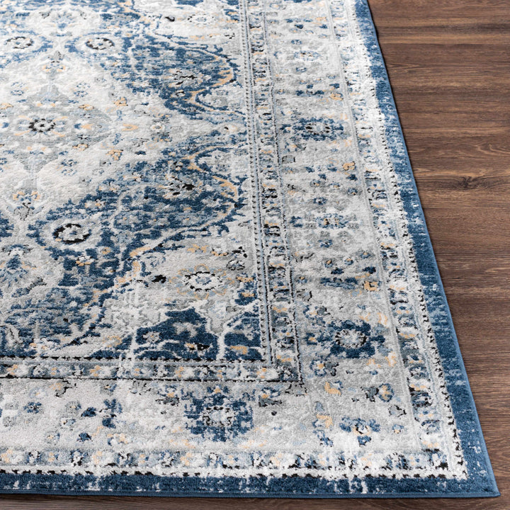 Redmond Traditional Beige, Gray & Navy Area Rug