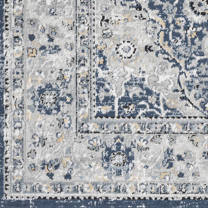 Redmond Traditional Beige, Gray & Navy Area Rug