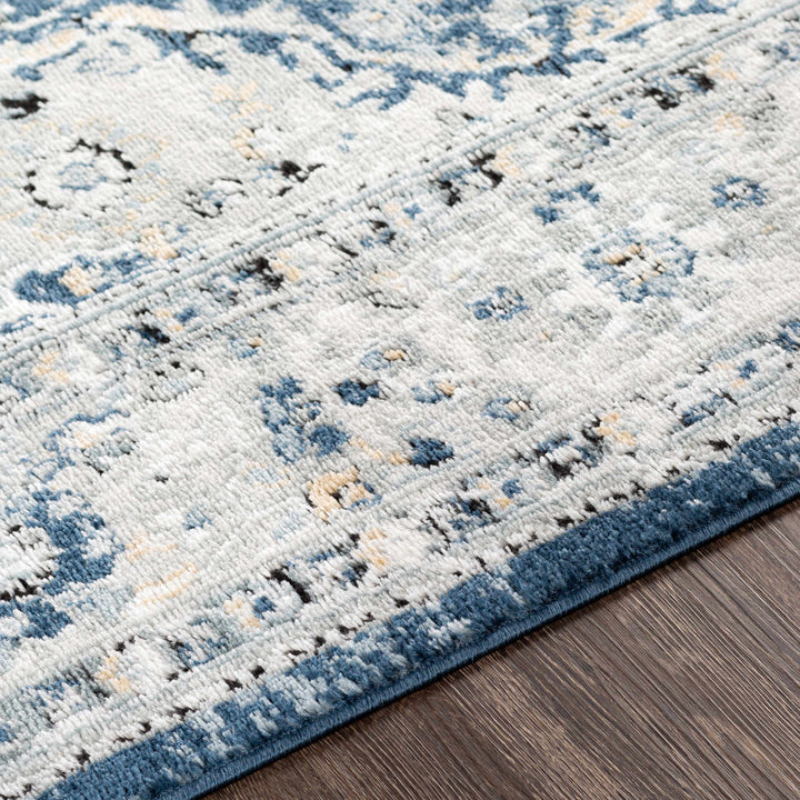 Redmond Traditional Beige, Gray & Navy Area Rug