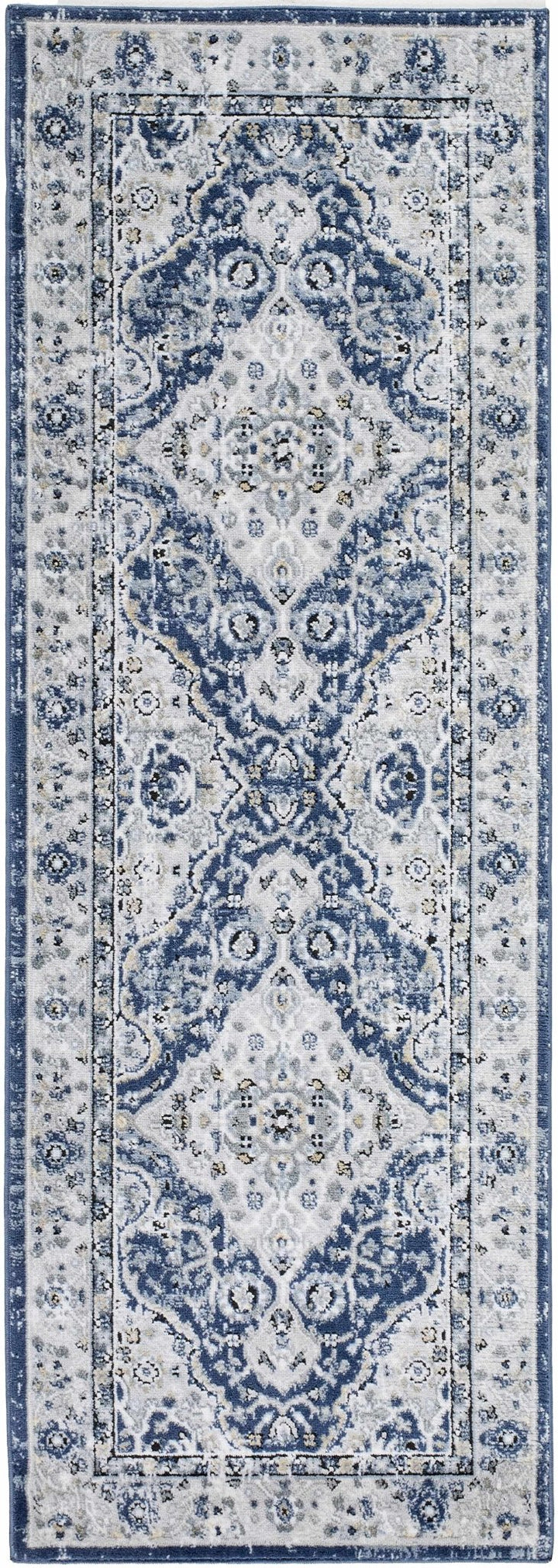 Redmond Traditional Beige, Gray & Navy Area Rug - The Rug Decor