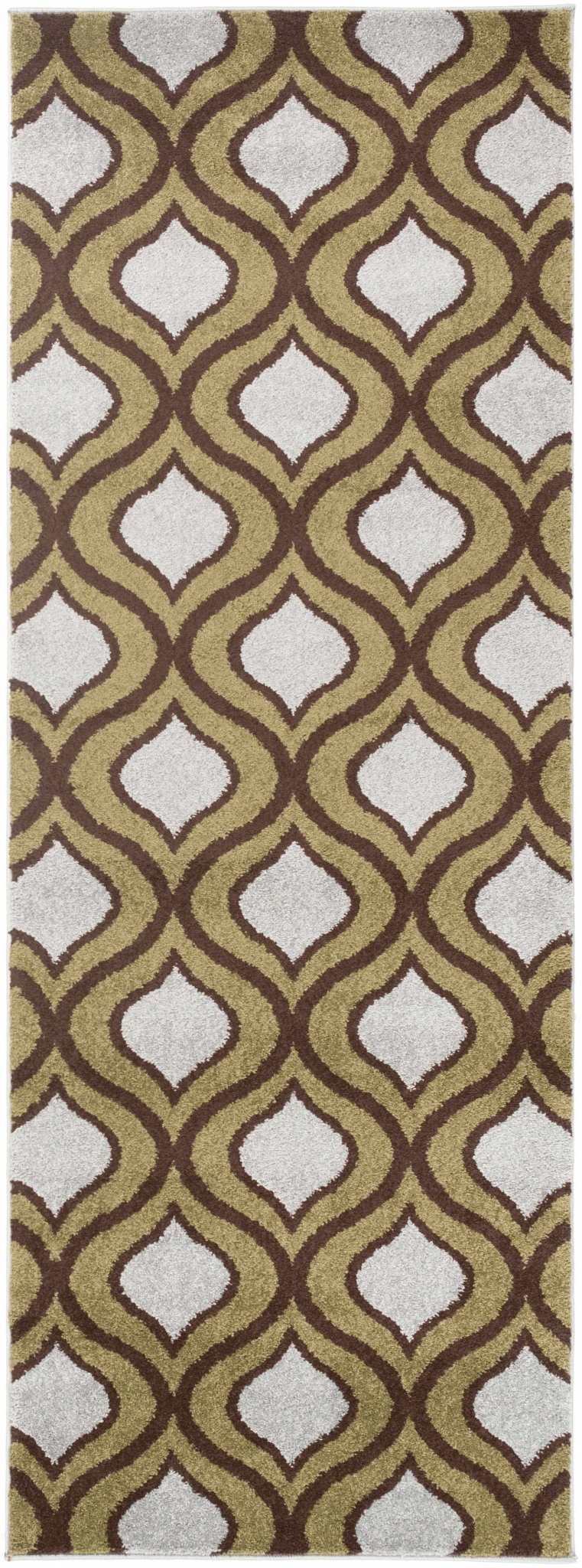 Reeders Modern Geometric Design Olive And Brown Area Rug - The Rug Decor