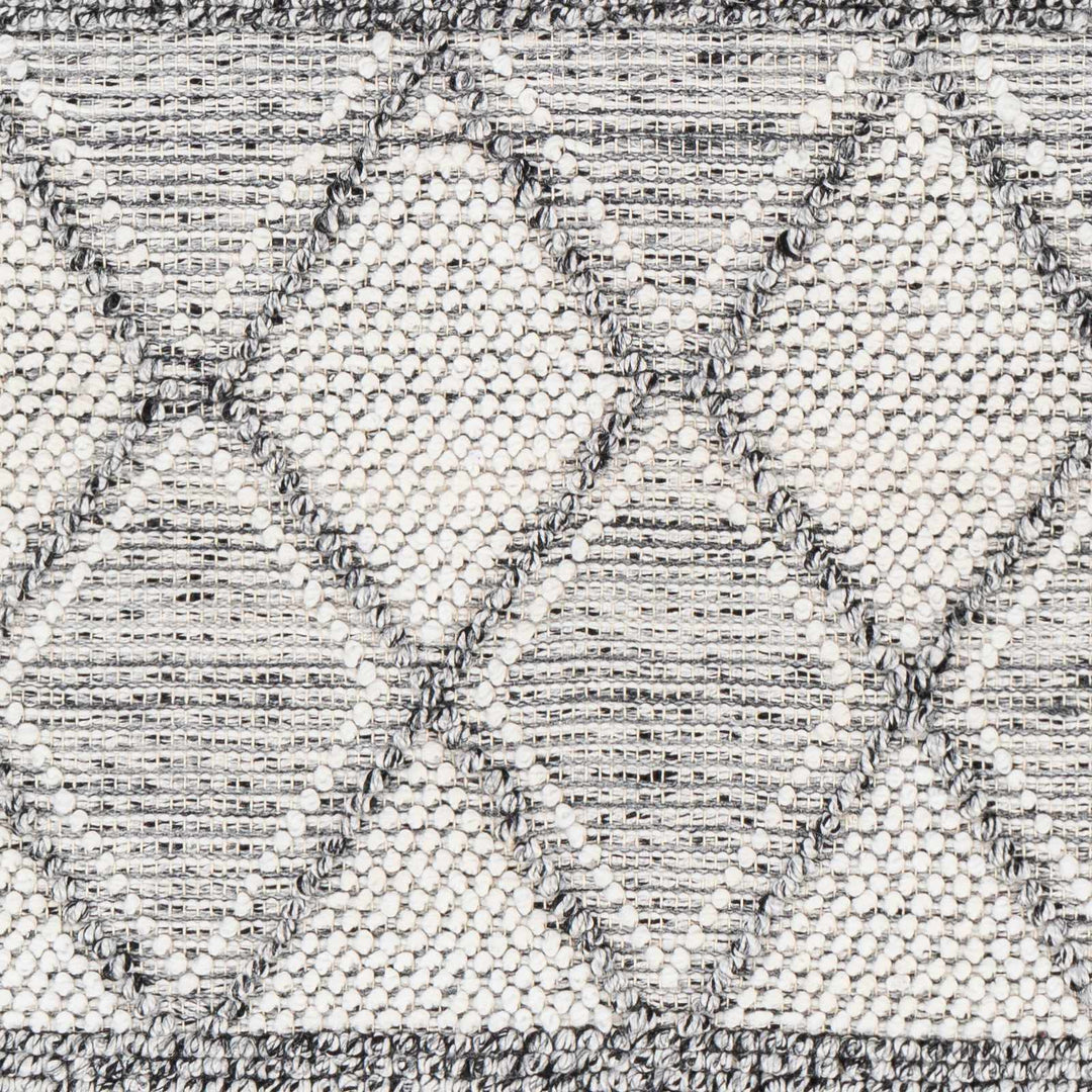 Rehn Bohemian Style Ivory And Black Hand Woven Rug - The Rug Decor