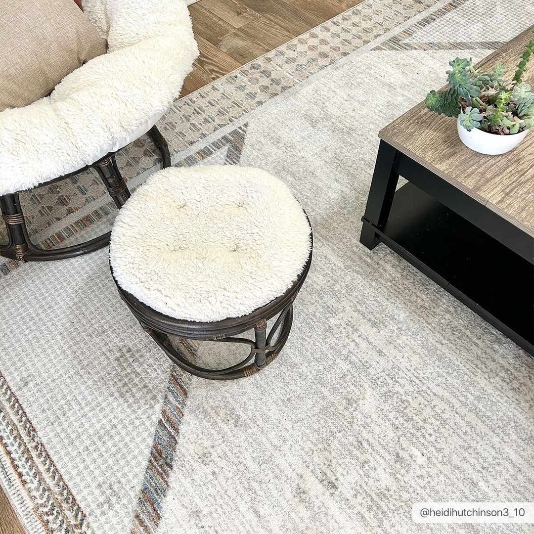 Remy Contemporary Gray And Beige Rug - The Rug Decor