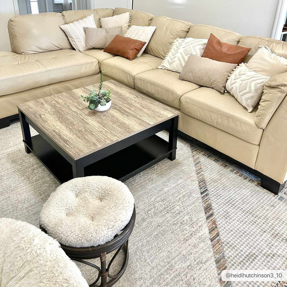 Remy Contemporary Gray And Beige Rug - The Rug Decor