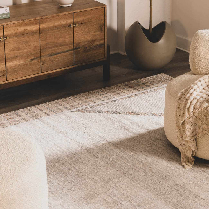 Remy Contemporary Gray And Beige Rug - The Rug Decor