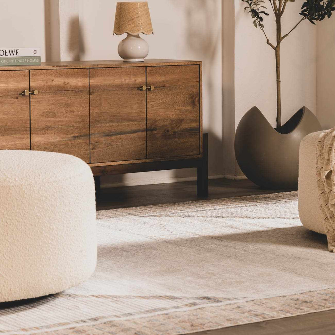 Remy Contemporary Gray And Beige Rug - The Rug Decor